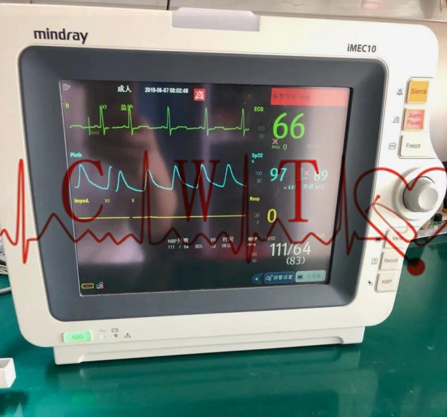 Mindray IMEC10 SPO2 Health Patient Monitor do naprawy laboratoryjnej