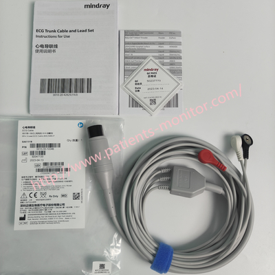 Mindray 6Pin 3-Ołowiu Kabel EKG,AHA,Defib-P EA6131B PN 0010-30-43117